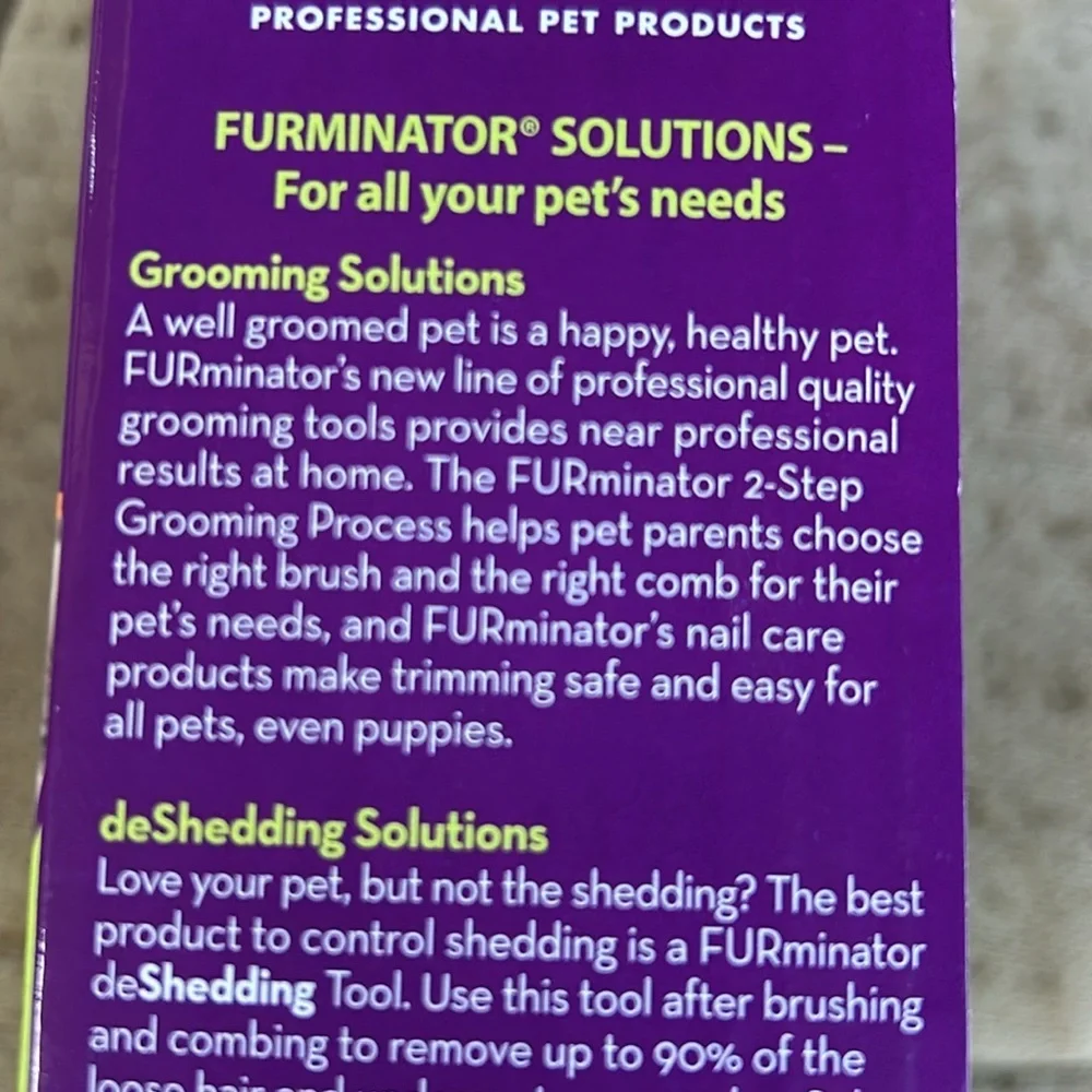 FURminator Purple Dog Grooming Tool